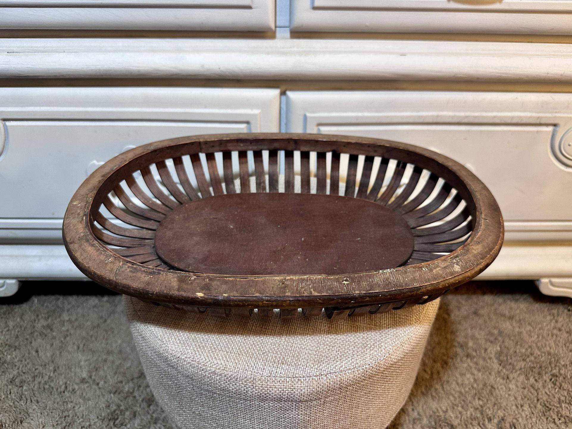 Vintage Wooden Basket