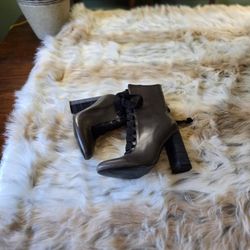 Jacobies 5 Inch Heel Lace Up Ankle Boots