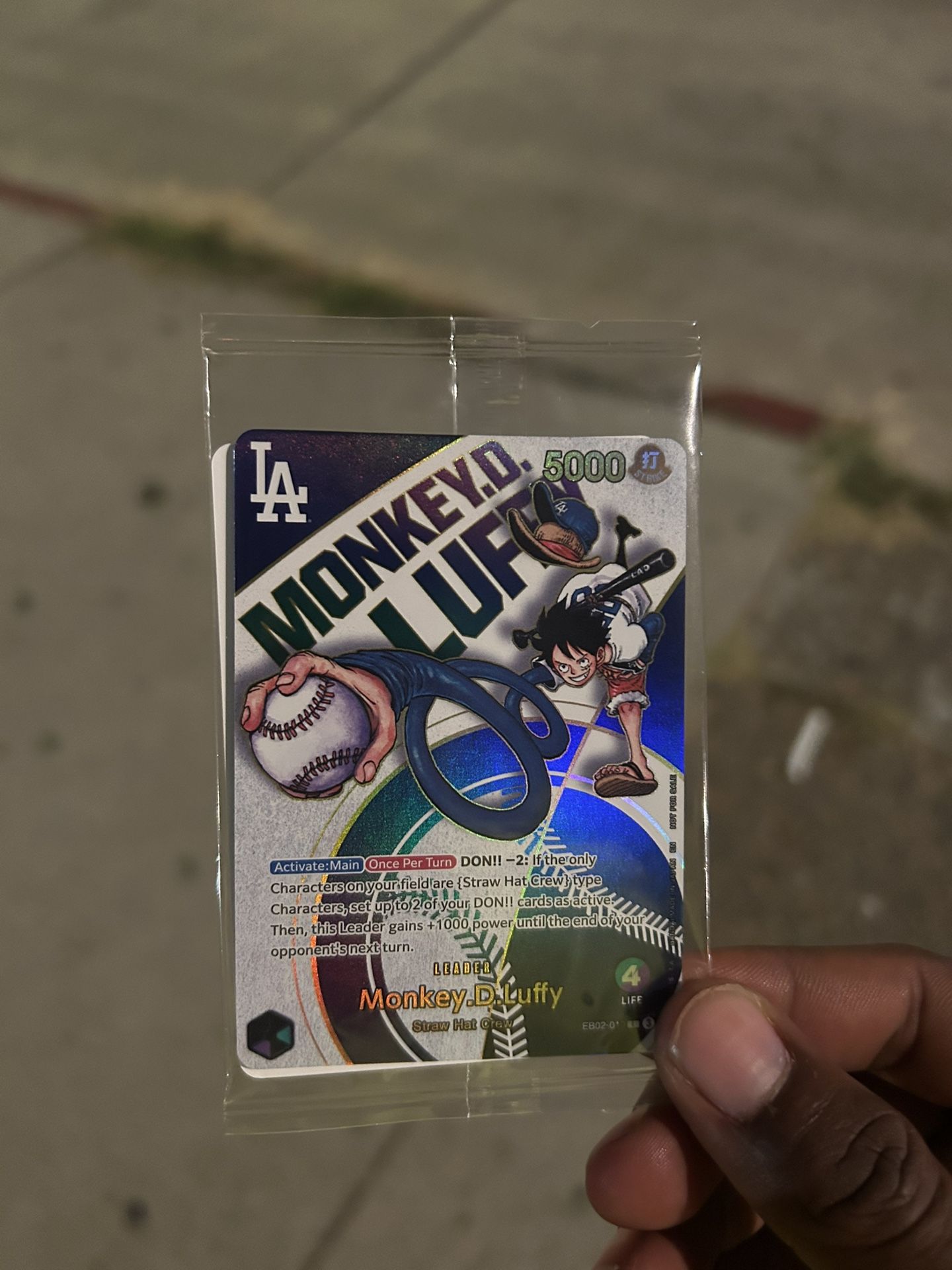 Dodgers Card Luffy