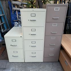 2 metal standard / legal 4 - drawer tall file cabinet $65 ea, 2-drawer metal$40 ea 