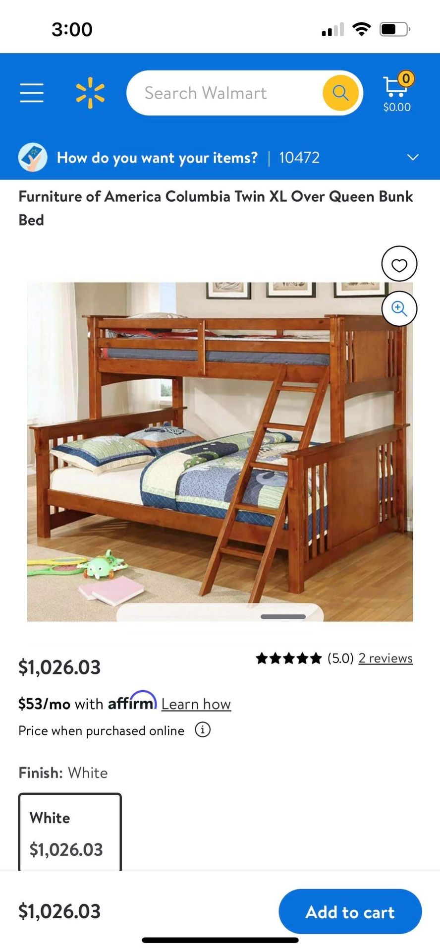 Bunk Bed Queen Bottom Top Xl Twin