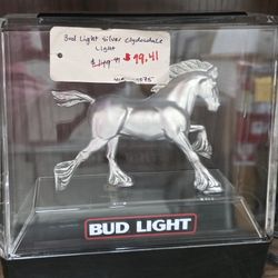 Bud Light Silver Clydesdale Light