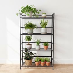 Black Metal Folding Shelf 