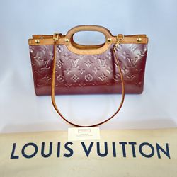 💯Authentic LOUIS VUITTON Roxbury Drive Vernis Leather Shoulder Bag 