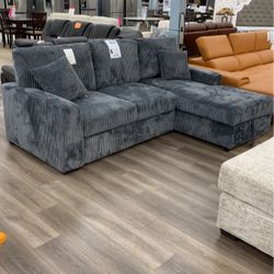 Gray Fabric Sofa Bed (LAST ONE FLOOR SALE)