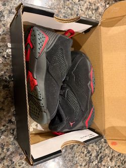 Air Jordan 6 Toddler Sneakers Black Red