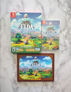 Legend Of Zelda Link's Awakening Dreamer  Edition Complete W/ Art Book WOULD TRADE