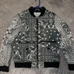 Levis Green Bandana Puffer Jacket