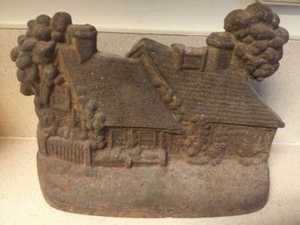 Vintage cast iron door stopper