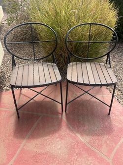 Set 4 Outdoor Patio Chairs