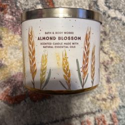 Brand New Bath And Body Works Almond Blossom Scented Candle