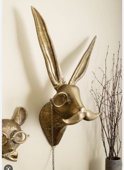 Animal Head Figurines To Hang On Wall - Great For Kids