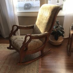 Mcm Vintage Rocking Chair Goose Neck Revival