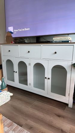 White TV Stand / Credenza