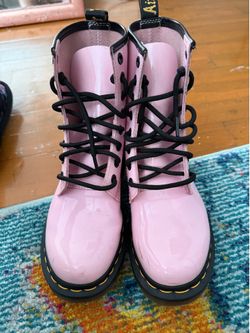 Pink Dr Marten boots