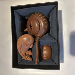 Chinese Handmade Qinzhou Nixing Clay Teapot Set