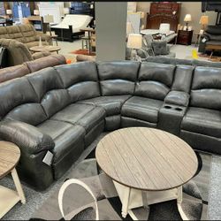 Tambo Pewter Reclining Sectional /1399