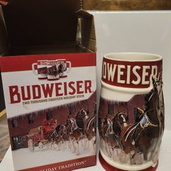 2018 Budweiser Stein Holiday Tradition Collection