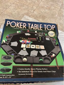 Brand new poker table top