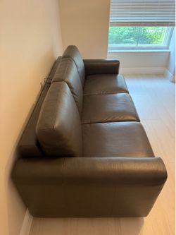 Leather pullout sleeper