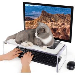 Anti-Cat keyboard cover, laptop keyboard covers cat proof, clear keyboard protector, PC Desk Stand