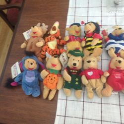 Vintage Disneyland Winnie The Pooh Bean Bag 