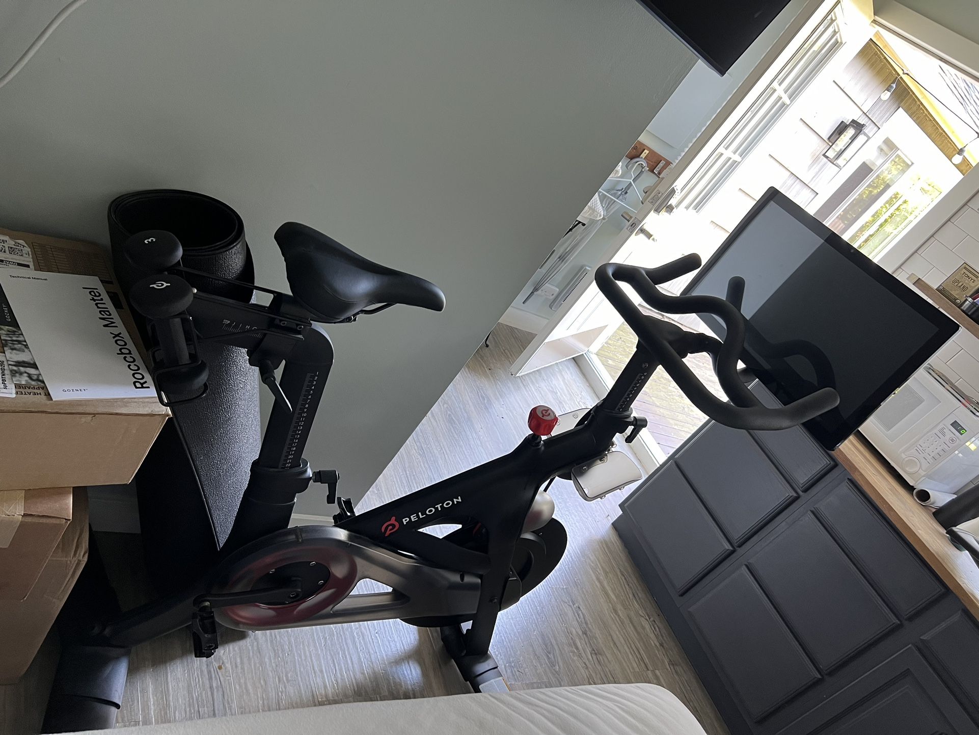 Peloton With Weights, Mat And Shoes For Sale