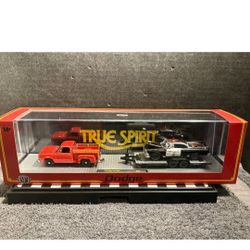 🔥M2 Machines Auto-Haulers Dodge True Spirit – Truck & Trailer Diecast Set🔥