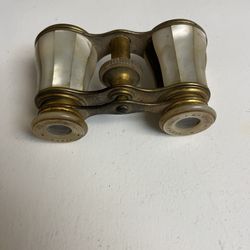 Antique mother of pearl opera binoculars