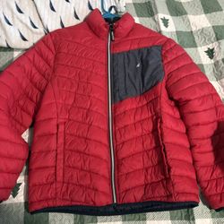 Red Puffer Jacket 