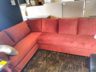 2 piece sectional red color microfiber