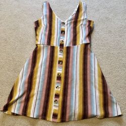 Women’s Multicolored Stripped Dress