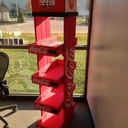 Authentic Coca Cola Wood Display Rack