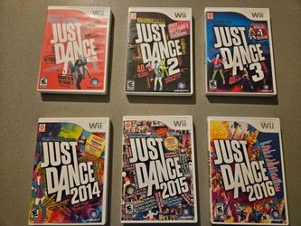 Six Just Dance Games - Nintendo Wii