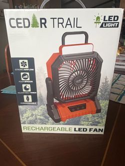 Cedar Trail Rechargeable LED Camping Fan