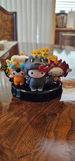 Hello kitty And Friends X Godzilla McDonald's Happy Meal 6pc Set / Collectible / Collector / Mothra / Toy / Figure / Gift / Decorative / Unique / HTF