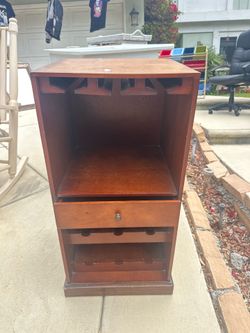 Vintage Wine Rack / Glass Storage Cupboard