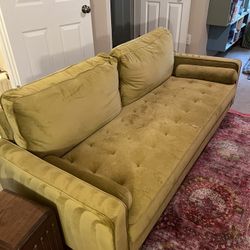 Chartreuse Couch/Loveseat