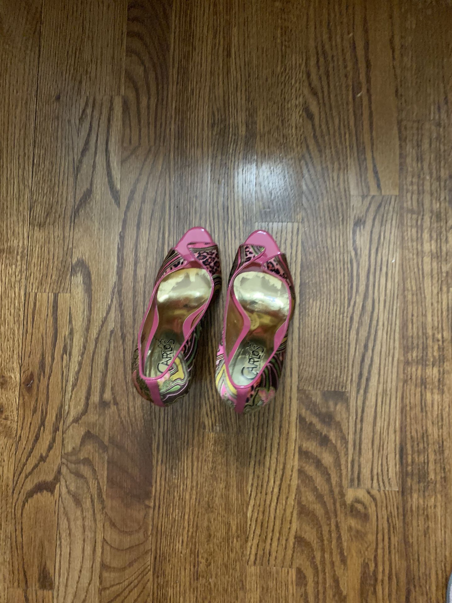 Beautiful Shoes by Carlos Open toe Heels Size 7 Were $90