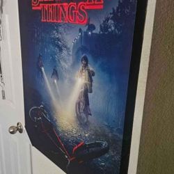 Netflix Stranger Things (2016) - Bikes Wall Art Stretched Canvas 22" x 34 - New