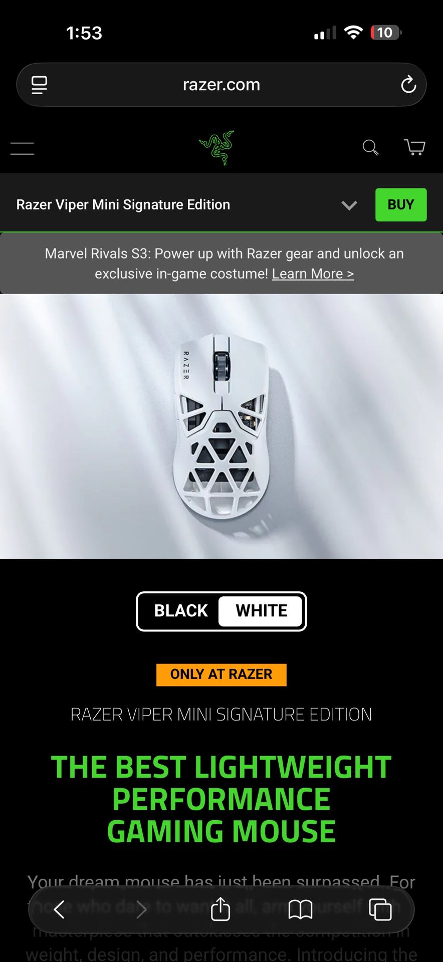 Razer viper mini signature edition