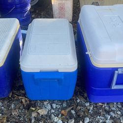 Three old coolers