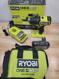 Ryobi 18V ONE+ HP Compact Brushless Drill/Driver Kit PSBDD02K2
