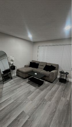 Gray Sectional Sofa with Chaise Lounge