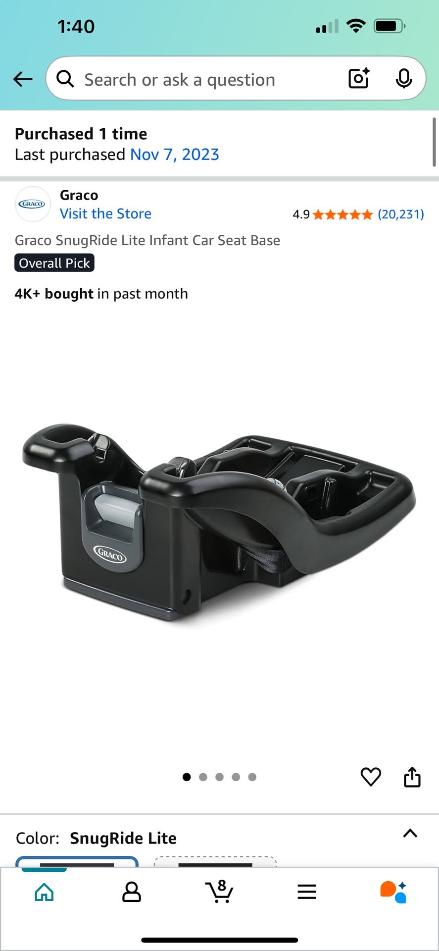 NEW GRACO Snugride 35 Lite Infant Car Seat Base