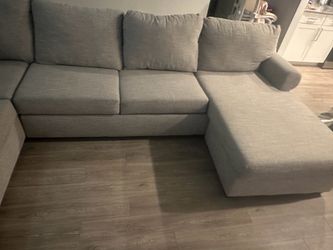 Living Spaces Gray sofa