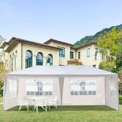 Brand New Beautiful 10x20ft Party Tent Outdoor Gazebo Canopy White-4 Sidewall