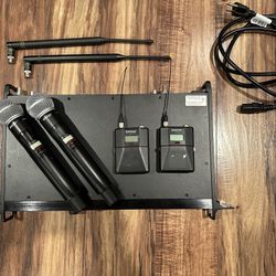 Shure ULXD4D G50 Dual Receiver + 2 ULXD2 Handheld + 2 ULXD1 Bodypack Transmitters
