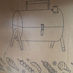 Portable Charcoal Grill,Small BBQ Grill with Smoker Double-Side Use,Mini Tabletop Barbecue Grill,Outdoor Charcoal Barrel BBQ Grill for Backyard Campin