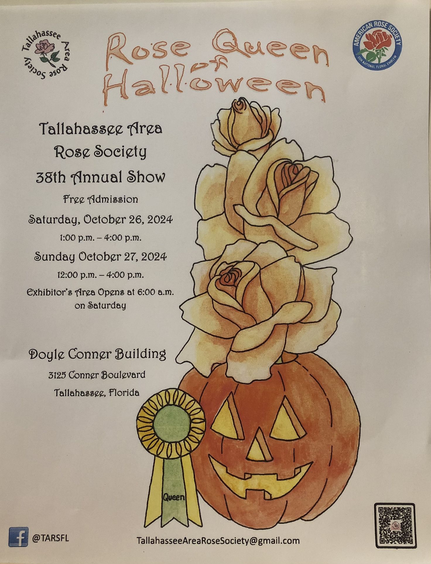 Tallahassee Area Rose Society Free Event